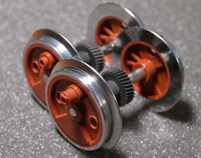 LGB spare parts-LGB lokrad lokachse-Spoked Wheel Set Gear Cones 747 